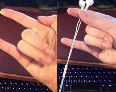 《耳機線單手整理法》快點來學學看吧★