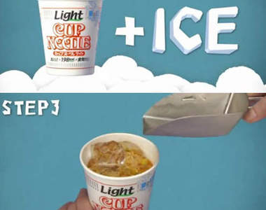 泡麵加冰塊!?日清杯麵推出《冰泡麵》新吃法!
