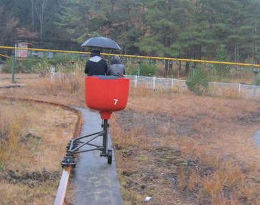 《群馬腳踏車樂園》連雲霄飛車都要自己踩（汗）