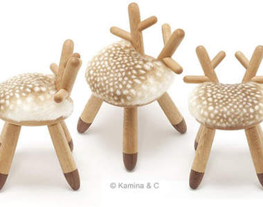 超級童趣的《小鹿斑比椅》～♥