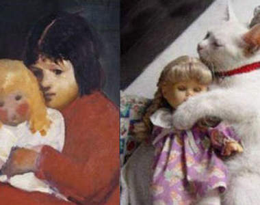 貓的～你連世界名畫都可以模仿喔～！