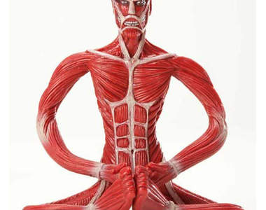 《進擊的巨人》隨書附贈會打坐的巨人模型