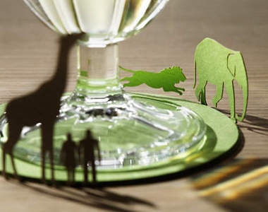 《紙模型杯墊》就算只是喝個飲料，也能看到不同的風景喔！