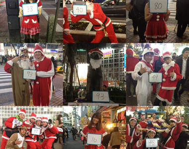 尋找《東京街頭100人聖誕老公公》大作戰START～