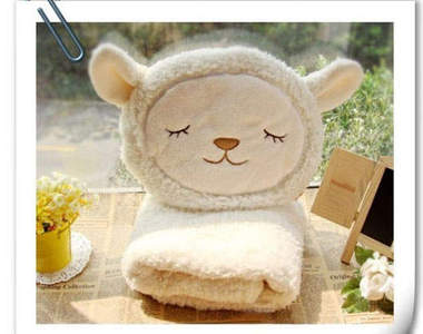 《綿羊膝蓋毯》超暖超可愛的喔～