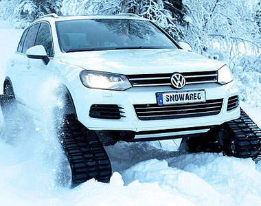 《VW Snowareg》這樣的車車是要準備去打仗嗎?