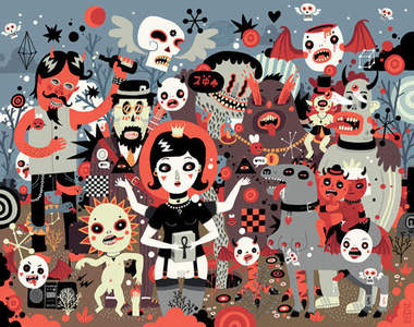 又俏皮又暗黑的俄羅斯藝術家：miaou miaou