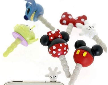 《迪斯尼人物耳機孔裝飾》超★級★可★愛