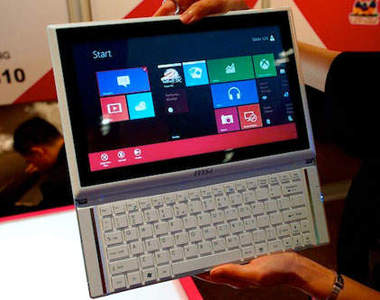 Ultrabook大變身!微星展示最新「滑蓋 」Ultra平板《Slider S20》!