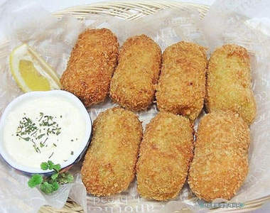 香酥《地瓜起司團》咬下去還會牽絲喔(￣﹁￣)