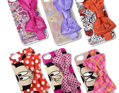 《手機專用緞帶蝴蝶結》讓你可愛的防摔機～♥