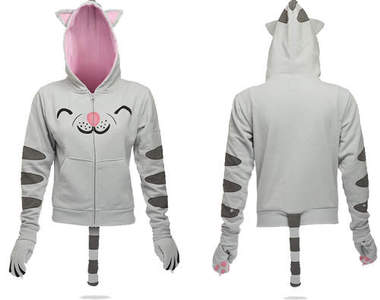 連帽式《貓外套》！我是貓～喵喵喵！