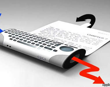 能「捲起來」帶著走的「可彎曲電腦」《Roll Me》！