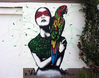 《人物街頭塗鴉》~用噴的也能這麼逼真