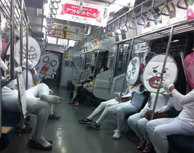 特色貼圖也搭電車?!《LINE集團》出沒山手線wwwwwww