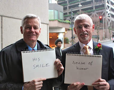 西雅圖 同志婚姻合法化首日的等待者們