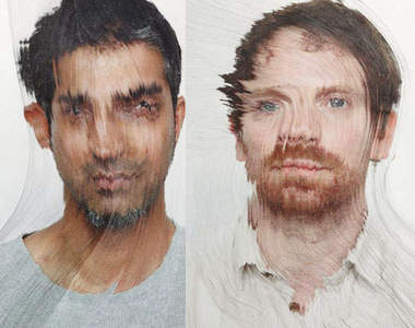 『拼貼照片』像水流過一般的照片呢～