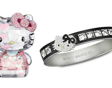 《水晶凱蒂貓》Swarovski x HELLO KITTY 打造出亮晶晶的凱蒂貓!