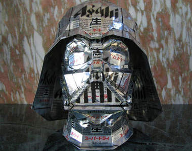 超高端回收藝術 空罐作成的各種角色模型