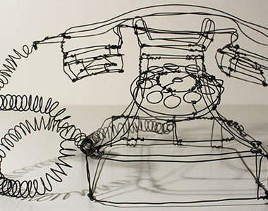 《鐵絲藝術》~鐵絲除了可以固定東西還能是個藝術品