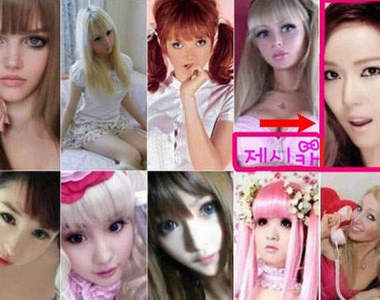 《世界有名的10個娃娃女》Jessica也上榜了耶♡