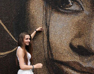 香濃《咖啡豆壁畫》~經過都有濃濃咖啡香