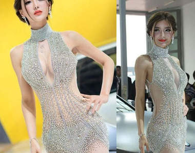車模《李穎芝》穿著鑽石禮服真讓人沒法專心賞車