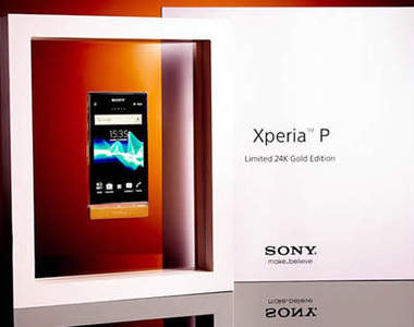 《Sony Xperia P》黃金24K金身加持 超閃光限量亮相~