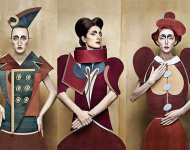 瓦楞紙服裝 穿上變成紙片人！