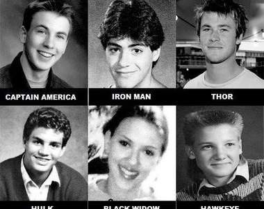 明星小時候：《復仇者聯盟》的學生時代