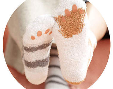 《貓肉球襪子》體驗一下擁有肉球的感覺吧~♥