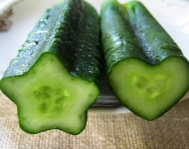 有夠可愛的《★星型黃瓜★》跟《♥心型黃瓜♥》～