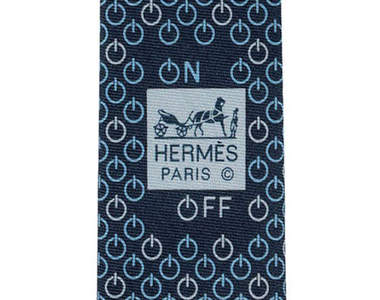 愛馬仕Hermes領帶也科技化?開啟了領帶電源會?