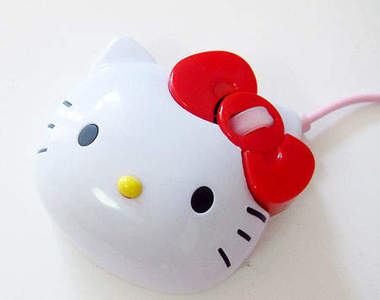 口愛造型《小滑鼠》~滾輪在kitty的蝴蝶結上