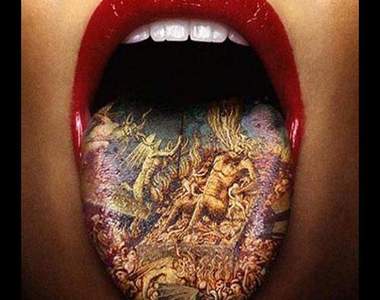 舌頭上也可以刺青？！聽起來就痛痛(((。￣□￣)ツ