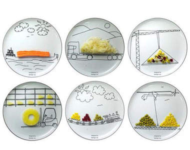 《運輸餐盤》ㄅㄨ ㄅㄨ～食物要被火車載走囉(誤)