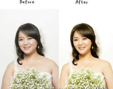 有些韓國人的婚紗照真的修很大ㄋㄟ！