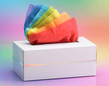 《七寶面紙》像彩虹顏色一般的美麗面紙♥‿♥