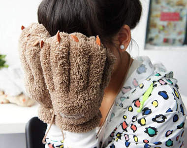 《貓肉球手套》ᵔᴥᵔ居家外出都保暖又可愛的說~