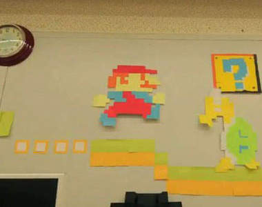 便利貼瑪莉歐出現在辨公室中幫你達成最後任務？！