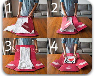 《T-Shirt墊板》可簡單折出一張整齊的衣服☆　