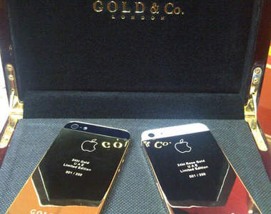 厚野人(有錢人)專用 黃金iPhone 5登場 到底要閃死誰啊~wwwww