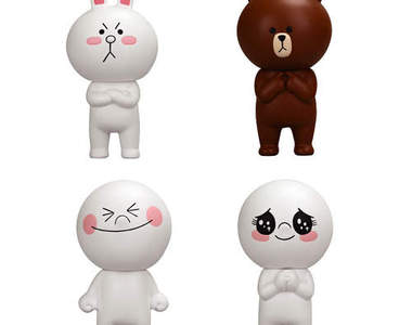 LINE 表情貼圖人物實體玩具化★超可愛的限定品~