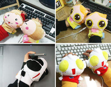 《暖暖USB手套》打著鍵盤手也熱呼呼的♥ 