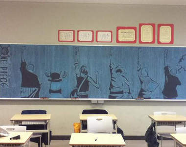 《教室黑板塗鴉》怎麼跟我們班的差這麼多～