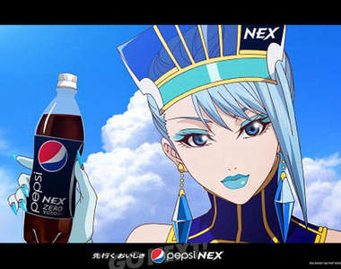 蔚藍玫瑰代言《Tiger&Bunny》百事可樂上架