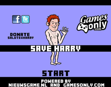 救救(光屁股的)哈利王子 惡搞網頁小遊戲