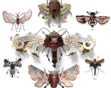 《鋼鐵蟲》全金屬打造的昆蟲標本現身