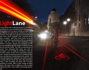 超趴《腳踏車尾燈Light Lane》 是你夜騎開路的安全好幫手~