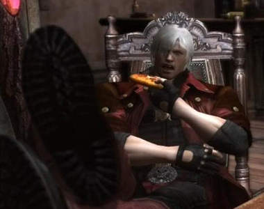 《DmC：惡魔獵人》 但丁你的小...披薩跑出來了